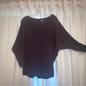 Manduka- Black Dolman Sleeve Yoga Women's Top